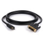 Кабель мультимедійний HDMI M to DVI M 5.0m 24+1pin Vinga (VCPHDMIDVI5) Кабель мультимедійний HDMI M to DVI M 5.0m 24+1pin Vinga (VCPHDMIDVI5)