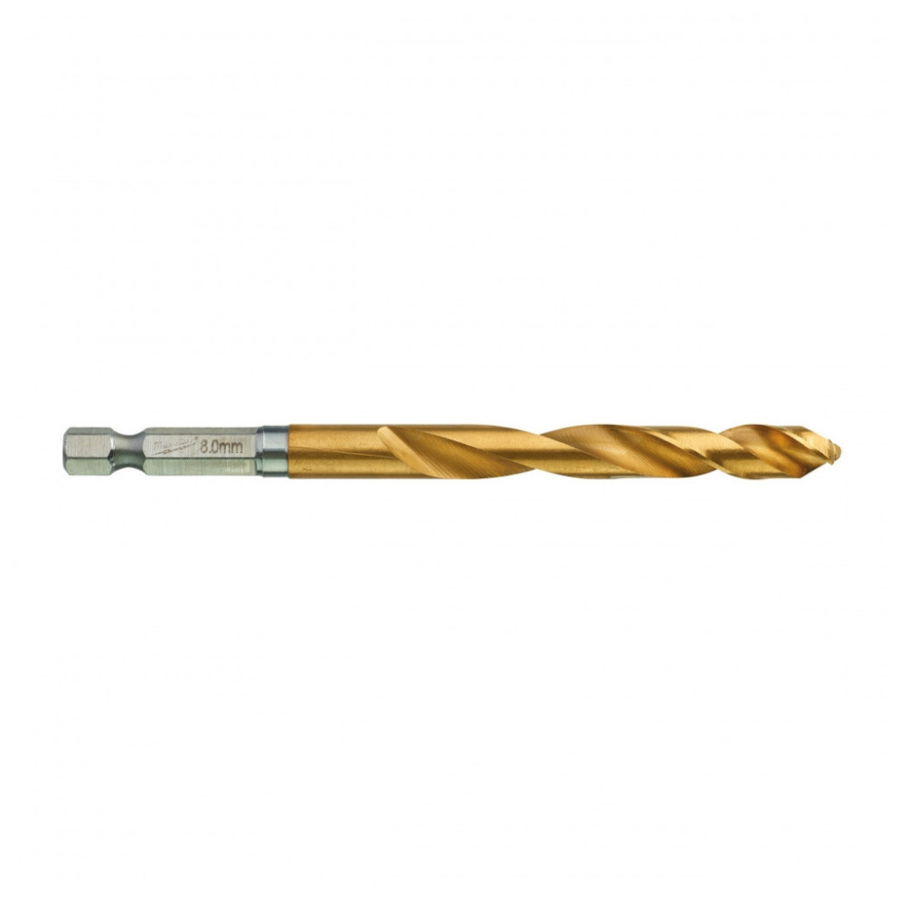 Свердло Milwaukee по металу RedHEX HSS-G TiN, 8,0 мм (48894719)