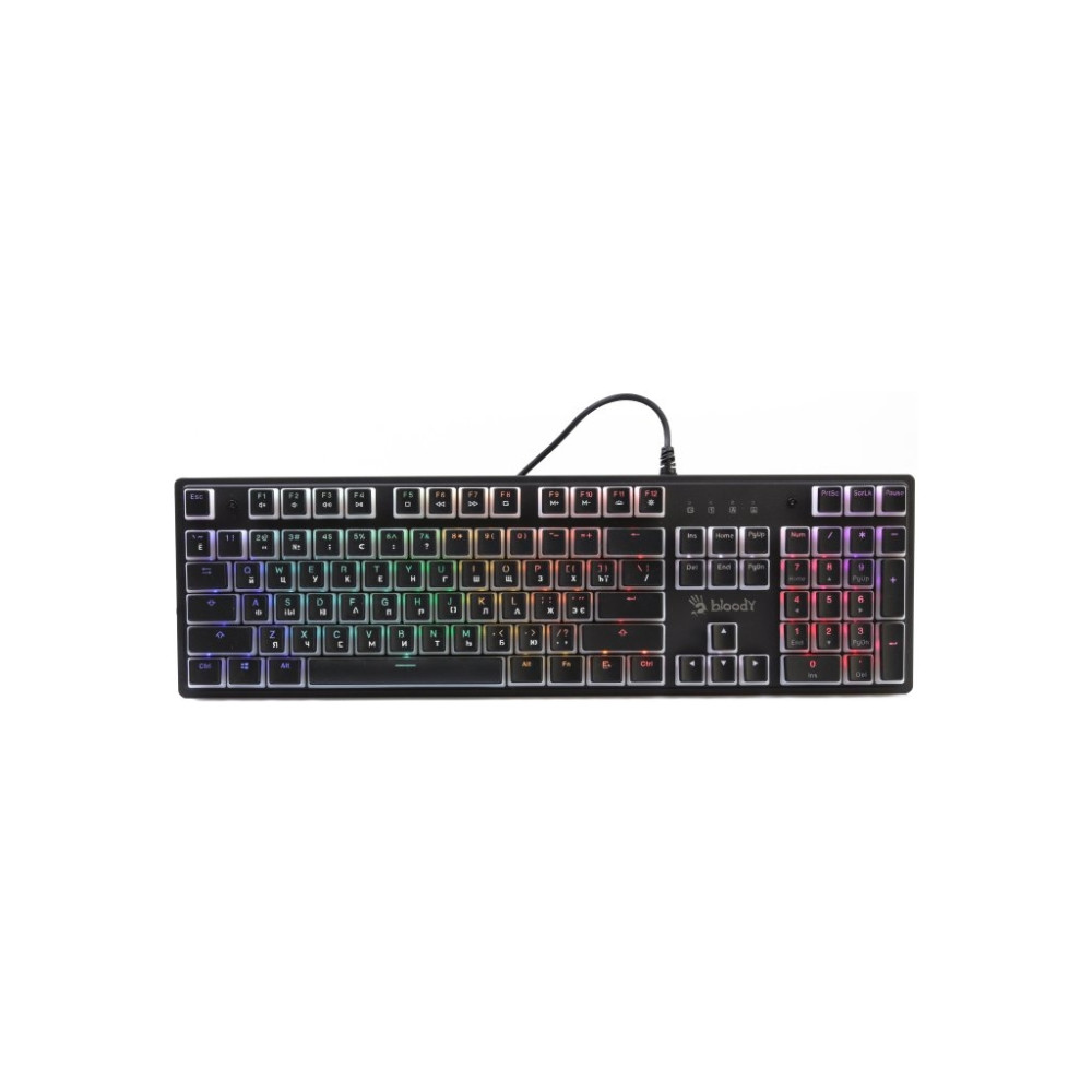 Клавіатура A4Tech Bloody S510R RGB BLMS Switch Red USB Pudding Black (4711421981736)