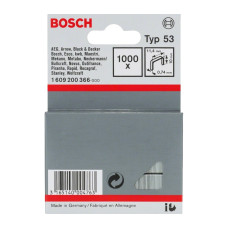 Скоби для будівельного степлера Bosch тип 53, 10х11.4х0.74мм, 1000шт (1.609.200.366)
