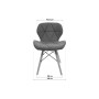 Кухонний стілець GT Racer X-D27 Velvet Gray Кухонний стілець GT Racer X-D27 Velvet Gray