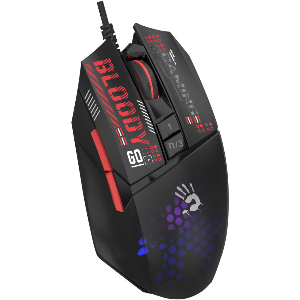 Мишка A4Tech Bloody W60 Max Mini RGB Activated USB Honeycomb (4711421987127)