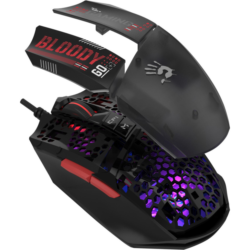 Мишка A4Tech Bloody W60 Max Mini RGB Activated USB Honeycomb (4711421987127)