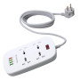 Мережевий фільтр живлення ColorWay 4 розетки/4USB White 1.8м (1QC3.0 + 3 AUTO ID) (CW-CHU44QW) Мережевий фільтр живлення ColorWay 4 розетки/4USB White 1.8м (1QC3.0 + 3 AUTO ID) (CW-CHU44QW)
