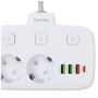 Мережевий фільтр живлення ColorWay 4 розетки/4USB White 1.8м (1QC3.0 + 3 AUTO ID) (CW-CHU44QW) Мережевий фільтр живлення ColorWay 4 розетки/4USB White 1.8м (1QC3.0 + 3 AUTO ID) (CW-CHU44QW)
