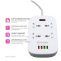 Мережевий фільтр живлення ColorWay 4 розетки/4USB White 1.8м (1QC3.0 + 3 AUTO ID) (CW-CHU44QW) Мережевий фільтр живлення ColorWay 4 розетки/4USB White 1.8м (1QC3.0 + 3 AUTO ID) (CW-CHU44QW)