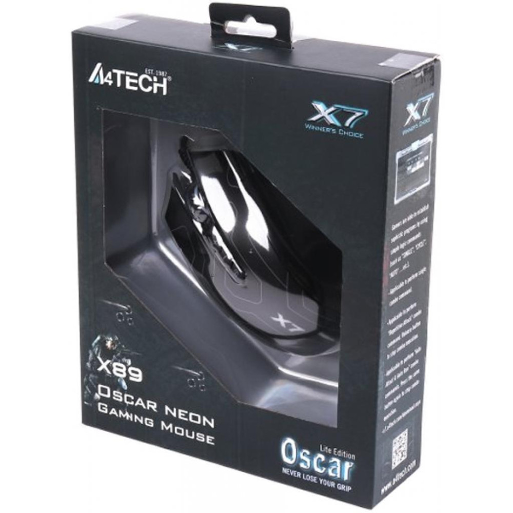 Мишка A4Tech X89 Black (4711421945059)