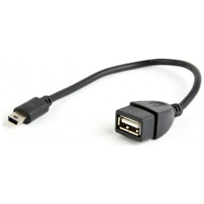 Дата кабель OTG USB 2.0 AF to Mini 5P 0.15m Cablexpert (A-OTG-AFBM-002)