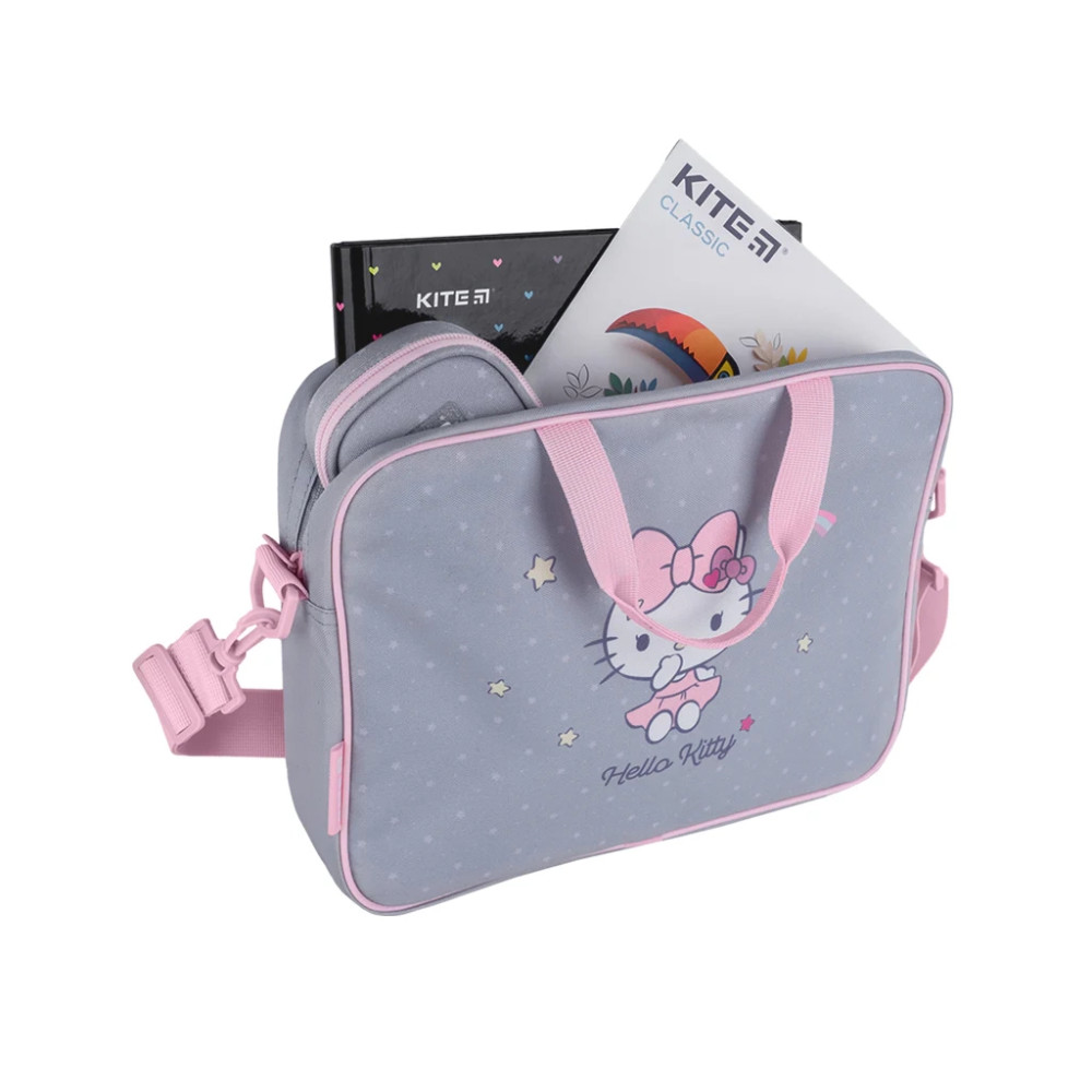 Сумка дитяча Kite A4, Hello Kitty 589-1 шкільна, текстильна (HK25-589-1)