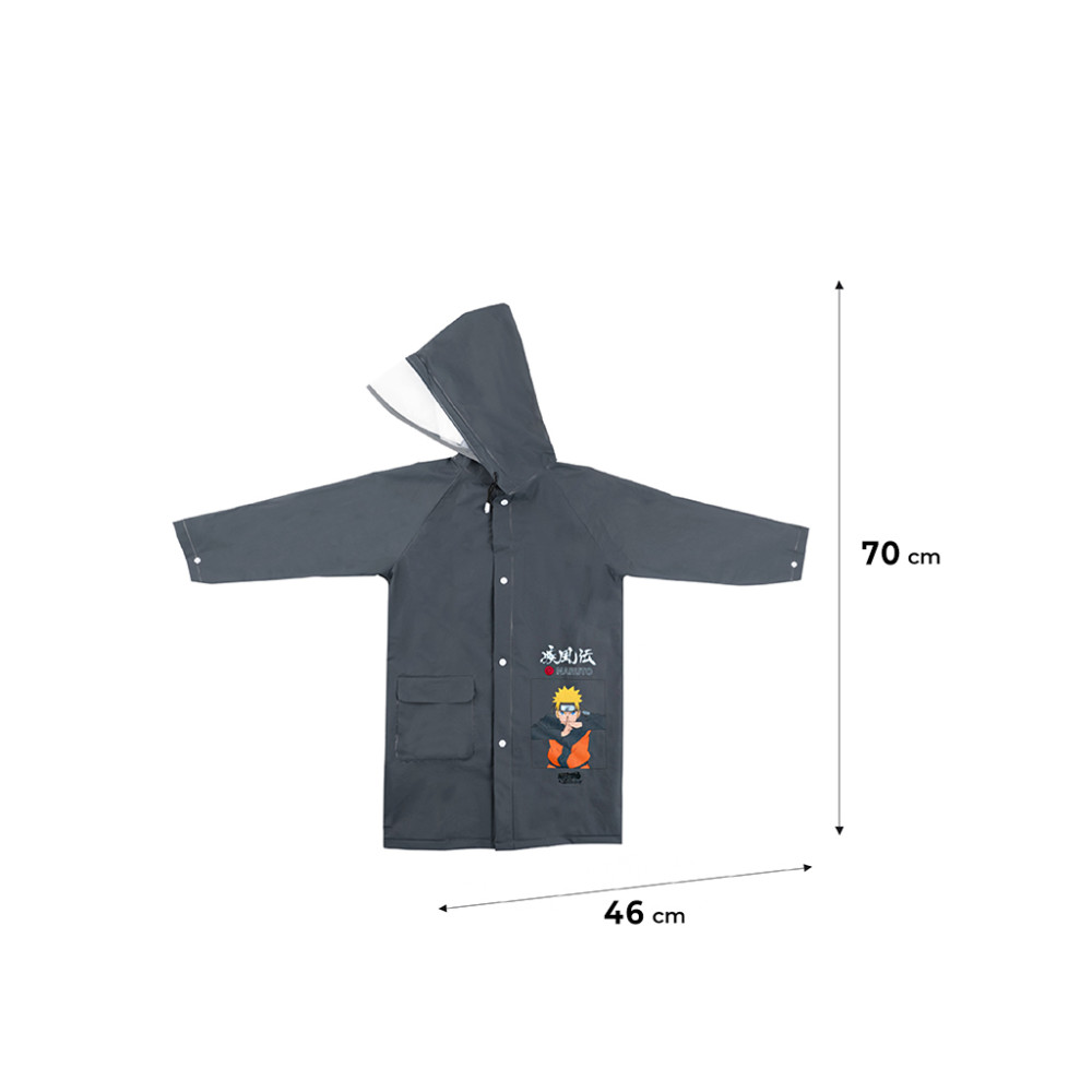 Дощовик дитячий Kite Naruto S 115 - 130 см Сірий (NR24-2600S)