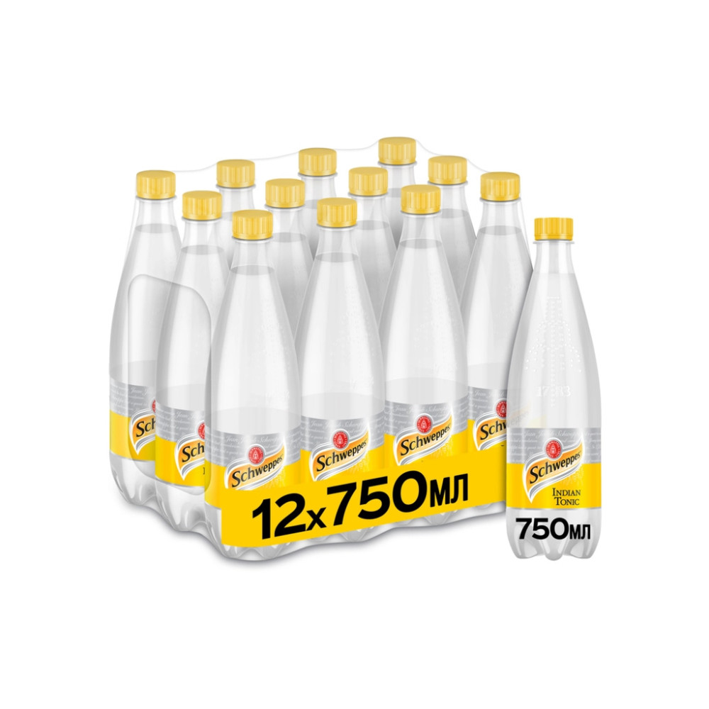 Напій Schweppes Indian Tonic Безалкогольний сильногазований 750 мл (5449000312105)