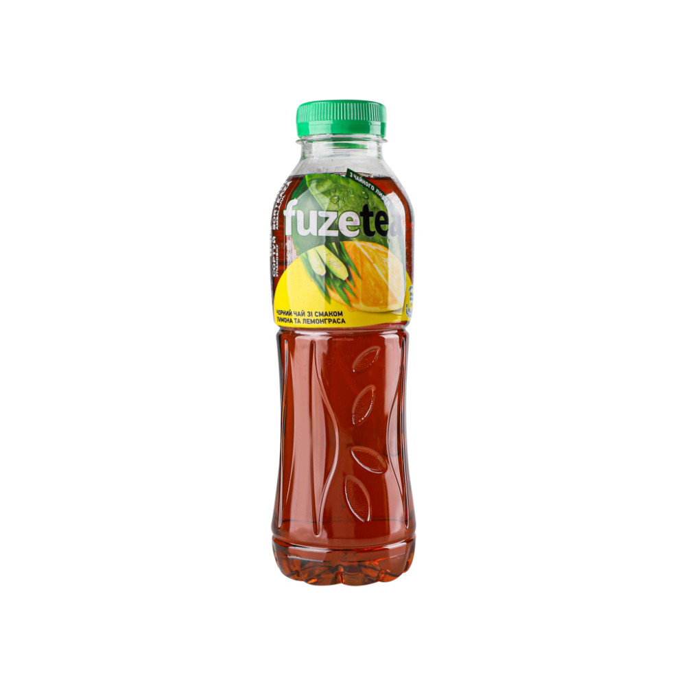 Напій Fuzetea Чай холодний чорний Зі смаком лимона та лемонграса 500 мл (5449000235947)