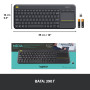 Клавіатура Logitech K400 Plus Touch Wireless UA Black (920-007145) Клавіатура Logitech K400 Plus Touch Wireless UA Black (920-007145)