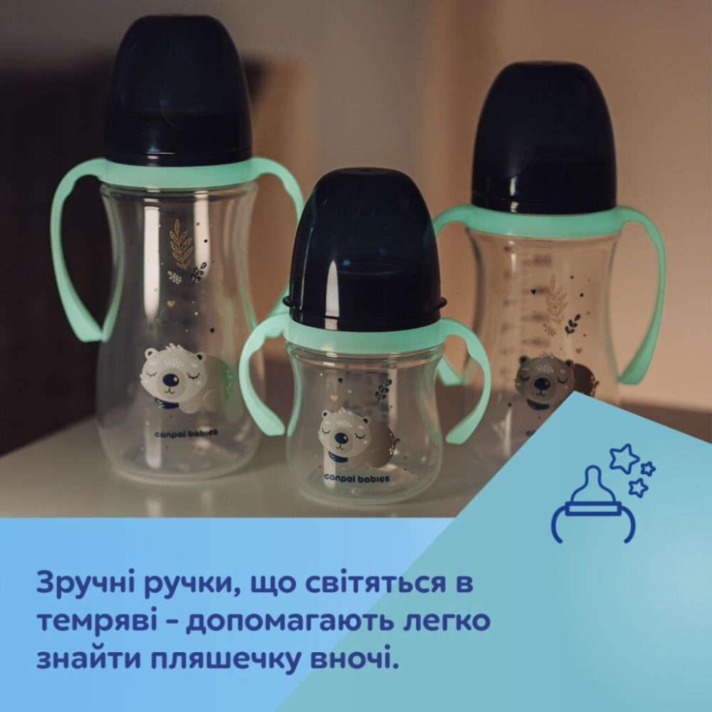 Пляшечка для годування Canpol babies Easystart Sleepy Koala 300 мл блакитна (35/238_blu)