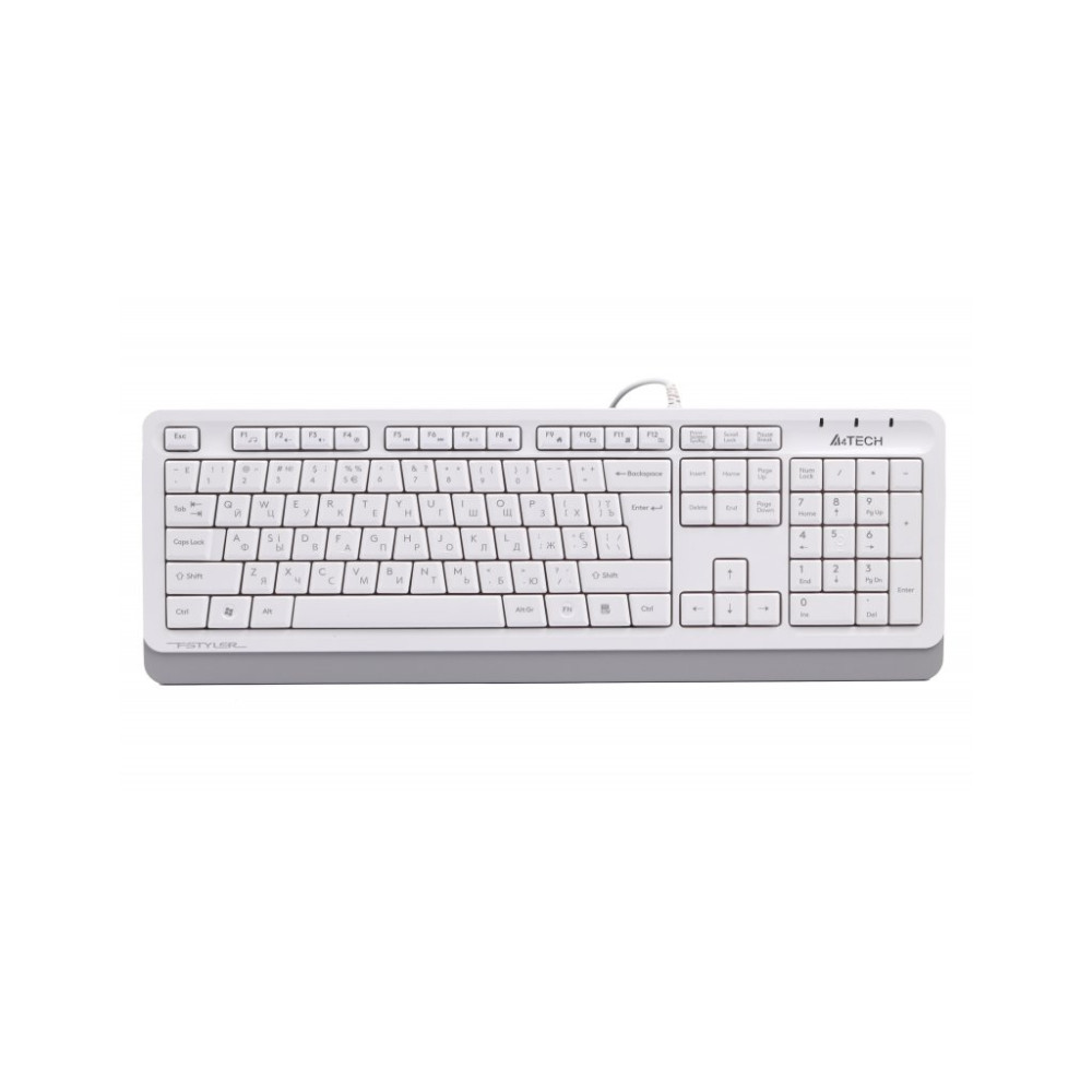 Клавіатура A4Tech FKS10 USB White (4711421963534)