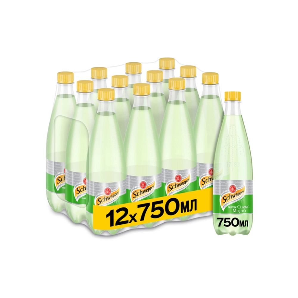 Напій Schweppes Classic Mojito Безалкогольний сильногазований 750 мл (5449000312181)