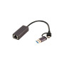 Адаптер USB-A/USB/C to 1Gbps Lan Cablexpert (A-USB3AC-LAN-01) Адаптер USB-A/USB/C to 1Gbps Lan Cablexpert (A-USB3AC-LAN-01)