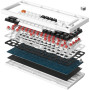 Клавіатура GamePro MK160W Hot-Swap Red Swich RGB USB UA White (MK160W) Клавіатура GamePro MK160W Hot-Swap Red Swich RGB USB UA White (MK160W)