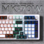 Клавіатура GamePro MK170W Hot-Swap Red Swich RGB USB UA White (MK170W) Клавіатура GamePro MK170W Hot-Swap Red Swich RGB USB UA White (MK170W)