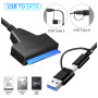 Адаптер USB3.0 Type-A/C HDD 2,5" SATA II/III / SSD Dynamode (DM-AD-SATA-U3) Адаптер USB3.0 Type-A/C HDD 2,5" SATA II/III / SSD Dynamode (DM-AD-SATA-U3)