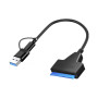 Адаптер USB3.0 Type-A/C HDD 2,5" SATA II/III / SSD Dynamode (DM-AD-SATA-U3) Адаптер USB3.0 Type-A/C HDD 2,5" SATA II/III / SSD Dynamode (DM-AD-SATA-U3)