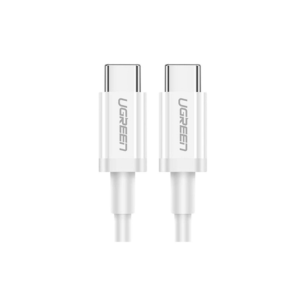 Дата кабель USB-C to USB-C 1.5m US264 18W ABS Cover White Ugreen (60519)
