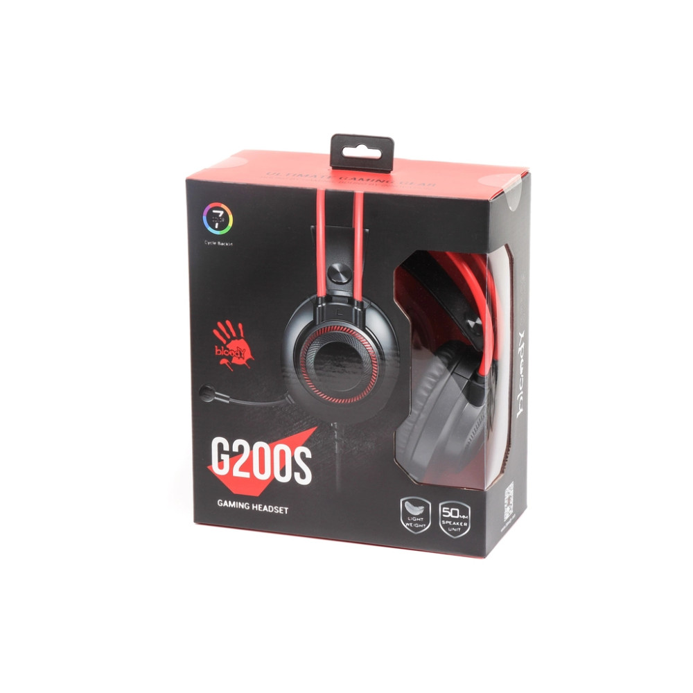 Навушники A4Tech Bloody G200S Black+Red (4711421957373)
