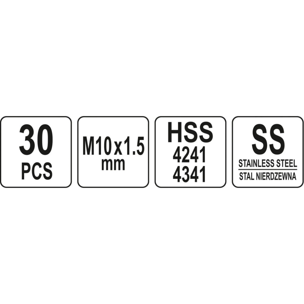 Набір інструментів Yato для ремонту різьби M10x1, 5 (YT-17634)
