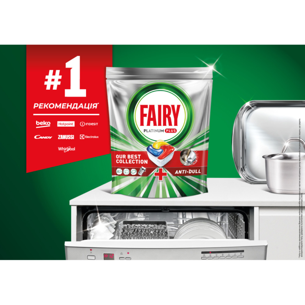 Таблетки для посудомийних машин Fairy Platinum Plus All in One Lemon 19 шт. (8700216236669)
