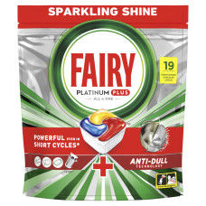 Таблетки для посудомийних машин Fairy Platinum Plus All in One Lemon 19 шт. (8700216236669)