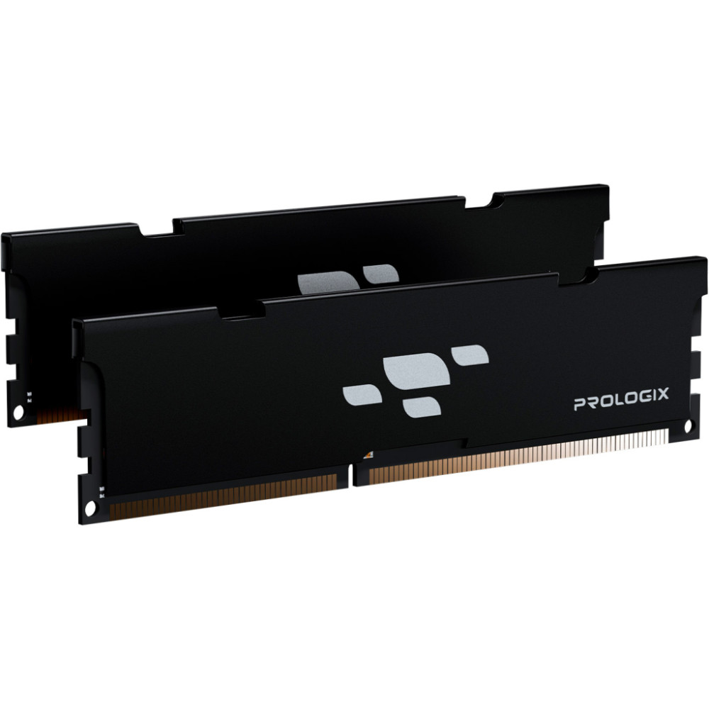 Модуль пам'яті для комп'ютера DDR5 32GB (2x16GB) 5200 MHz Black Prologix (PRO32GB5200B5K)