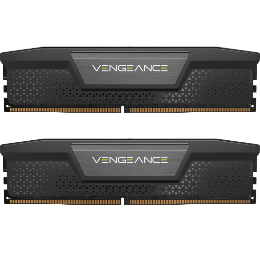 Модуль пам'яті для комп'ютера DDR5 64GB (2x32GB) 6000 MHz Vengeance Black Corsair (CMK64GX5M2B6000C40)