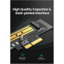 Контролер Ugreen PCI-E 3.0 for SSD M.2 (NVMe) x4 CM302 (70503) Контролер Ugreen PCI-E 3.0 for SSD M.2 (NVMe) x4 CM302 (70503)