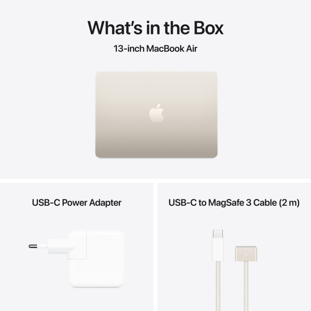 Ноутбук Apple MacBook Air 13 M4 A3240 Starlight (MW0Y3UA/A)