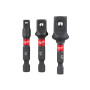 Адаптер для інструменту Milwaukee 1/4" HEX на квадрати 1/4", 3/8", 1/2" (4932479228) Адаптер для інструменту Milwaukee 1/4" HEX на квадрати 1/4", 3/8", 1/2" (4932479228)