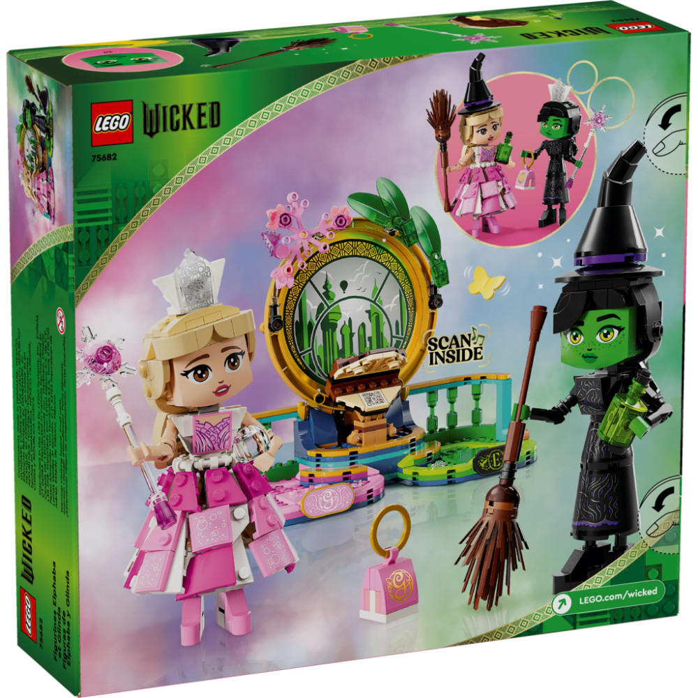 Конструктор LEGO Wicked Фігурки Ельфаби й Ґлінди 558 деталей (75682)