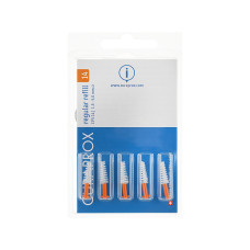 Щітки для міжзубних проміжків Curaprox Regular Refill CPS 14 Ортодонтичні конічні D 1.4 - 5 мм Без тримача 5 шт. (7612412014006)