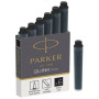 Чорнило для пір'яних ручок Parker Картриджі Quink Mini /6шт чорний (11 510BK) Чорнило для пір'яних ручок Parker Картриджі Quink Mini /6шт чорний (11 510BK)