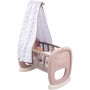 Ігровий набір Smoby Toys Колиска Baby Nurse з балдахіном Сіро-рожева (220373) Ігровий набір Smoby Toys Колиска Baby Nurse з балдахіном Сіро-рожева (220373)