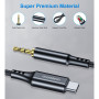 Перехідник USB-C to jack 3.5mm stereo audio (CDLA) 2.0m Choetech (AUX008-BK) Перехідник USB-C to jack 3.5mm stereo audio (CDLA) 2.0m Choetech (AUX008-BK)