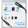 Перехідник USB-C to jack 3.5mm stereo audio (CDLA) 2.0m Choetech (AUX008-BK) Перехідник USB-C to jack 3.5mm stereo audio (CDLA) 2.0m Choetech (AUX008-BK)