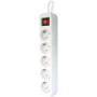 Мережевий подовжувач Defender S518 1.8 m 5 роз switch white (99241) Мережевий подовжувач Defender S518 1.8 m 5 роз switch white (99241)