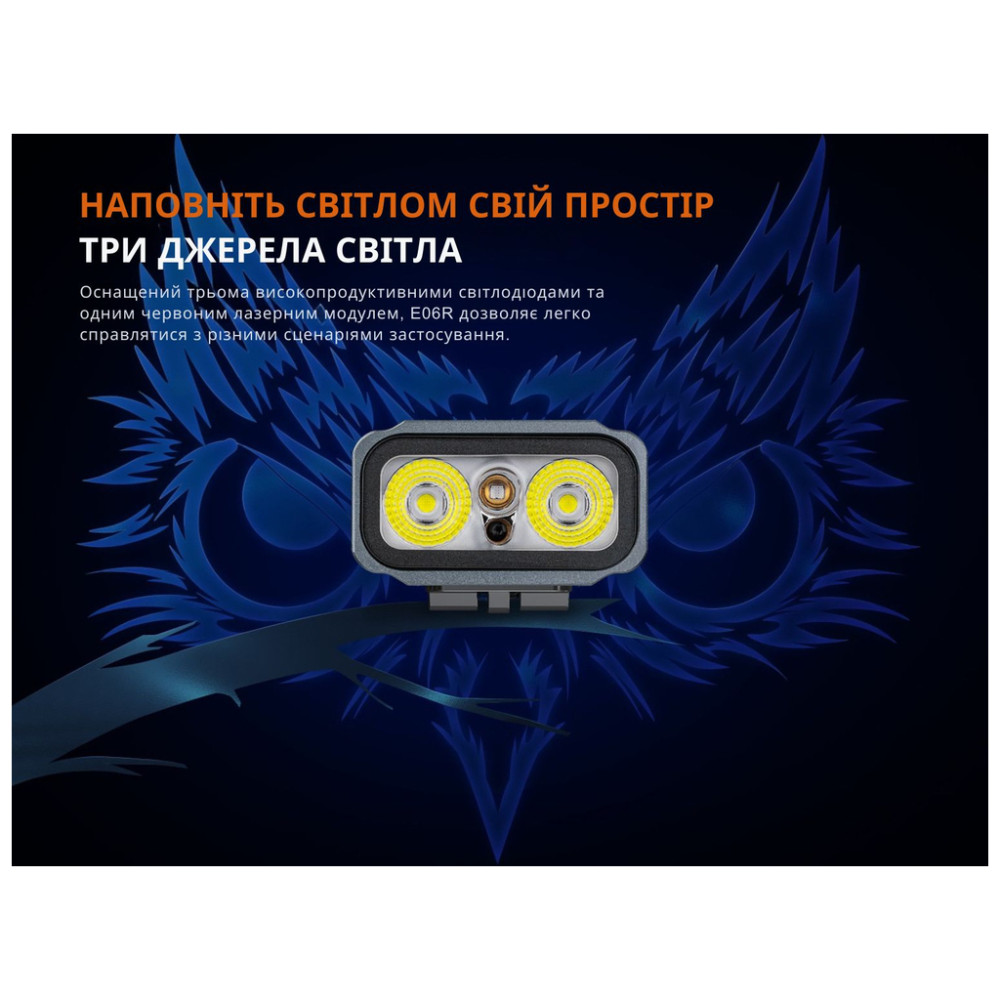 Ліхтар Fenix E06R сірий (E06RGray)