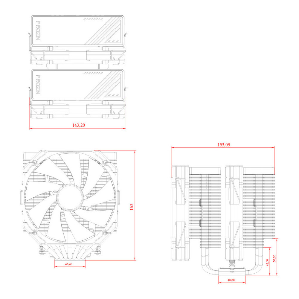 Кулер до процесора ID-Cooling FROZN A720 Black
