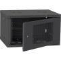 Шафа настінна Ipcom 6U, 600*600, перфоровані дверцята, RAL9005 (СН-6U-060х060-ДП-9005) Шафа настінна Ipcom 6U, 600*600, перфоровані дверцята, RAL9005 (СН-6U-060х060-ДП-9005)