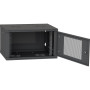 Шафа настінна Ipcom 6U, 600*600, перфоровані дверцята, RAL9005 (СН-6U-060х060-ДП-9005) Шафа настінна Ipcom 6U, 600*600, перфоровані дверцята, RAL9005 (СН-6U-060х060-ДП-9005)