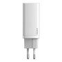 Зарядний пристрій Baseus 2xUSB 65W GaN (USB-C+USB-A) white (CCGAN2L-B02) Зарядний пристрій Baseus 2xUSB 65W GaN (USB-C+USB-A) white (CCGAN2L-B02)
