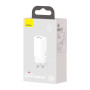 Зарядний пристрій Baseus 2xUSB 65W GaN (USB-C+USB-A) white (CCGAN2L-B02) Зарядний пристрій Baseus 2xUSB 65W GaN (USB-C+USB-A) white (CCGAN2L-B02)