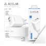 Зарядний пристрій ACCLAB AL-TC220 (1xUSB, 1xType-C) (1283126556494) Зарядний пристрій ACCLAB AL-TC220 (1xUSB, 1xType-C) (1283126556494)
