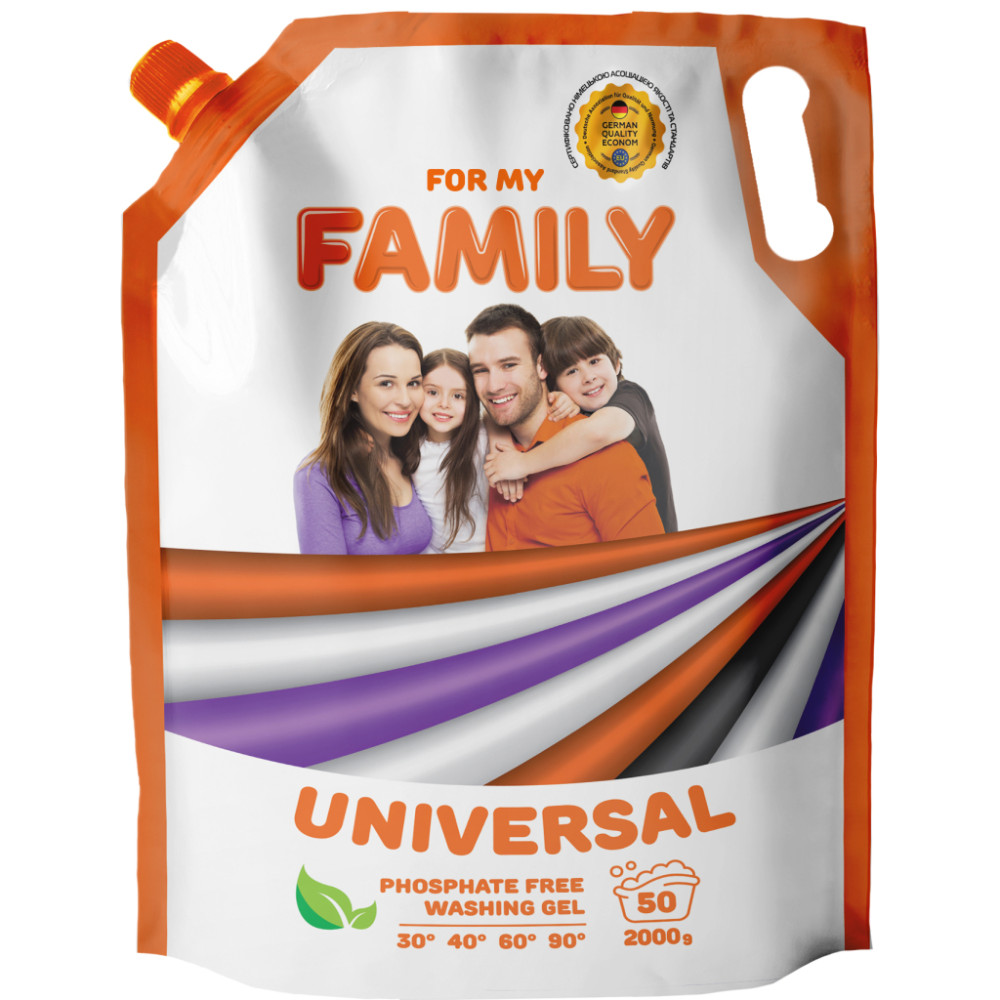 Гель для прання Family 2K Універсальний 2 кг (4260637721211)